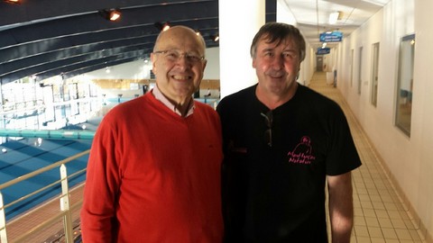 Paul Farouze accompagné par Gilles Toussaint lors des championnats de France Interclubs Maîtres